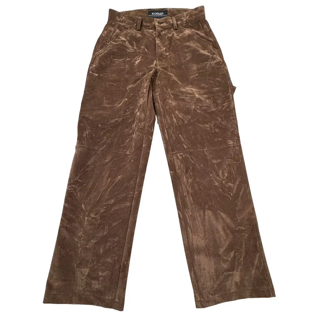 Koman‎ Carpenter Pants Men's Size 36x32 Velour Type Material Clean